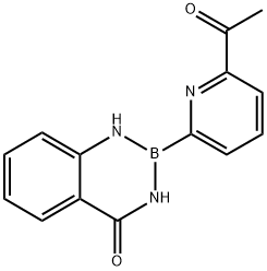 1,3,2-Benzodiazaborin-4(1H)-one, 2-(6-acetyl-2-pyridinyl)-2,3-dihydro- Structure