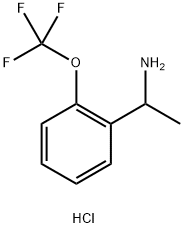 1-[2-(trifluoromethoxy)phenyl]ethan-1-amine hydrochloride Structure