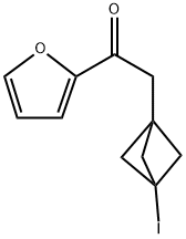 1-(2-Furanyl)-2-(3-iodobicyclo[1.1.1]pent-1-yl)ethanone Structure