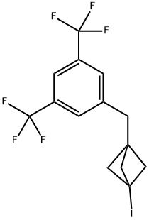 1-(3,5-Bis-trifluoromethyl-benzyl)-3-iodo-bicyclo[1.1.1]pentane Structure