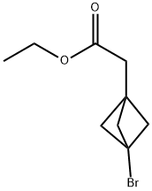 (3-Bromo-bicyclo[1.1.1]pent-1-yl)-acetic acid ethyl ester 구조식 이미지