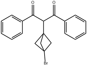 2-(3-Bromobicyclo[1.1.1]pentan-1-yl)-1,3-diphenylpropan-1,3-dione Structure