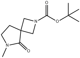 tert-Butyl 6-methyl-5-oxo-2,6-diazaspiro[3.4]octane-2-carboxylate Structure