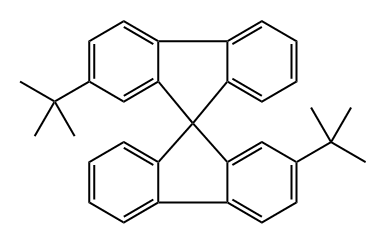 2,2′-Bis(1,1-dimethylethyl)-9,9′-spirobi[9H-fluorene] Structure