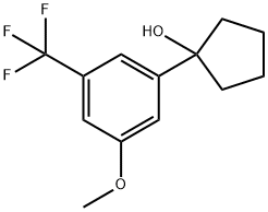 1-(3-methoxy-5-(trifluoromethyl)phenyl)cyclopentanol Structure