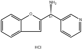 (R)-Benzofuran-2-yl(pyridin-3-yl)methanamine dihydrochloride 구조식 이미지