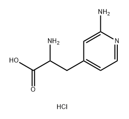 4-Pyridinepropanoic acid, α,2-diamino-, hydrochloride (1:2) Structure