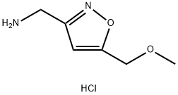 5-(methoxymethyl)-1,2-oxazol-3-yl]methanamine hydrochloride 구조식 이미지