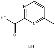 2-Pyrimidinecarboxylic acid, 4-methyl-, lithium salt (1:1) Structure