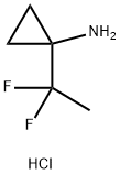 Cyclopropanamine, 1-(1,1-difluoroethyl)-, hydrochloride (1:1) 구조식 이미지