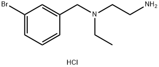 1,2-Ethanediamine, N1-[(3-bromophenyl)methyl]-N1-ethyl-, hydrochloride (1:2) Structure