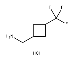 Cyclobutanemethanamine, 3-(trifluoromethyl)-, hydrochloride (1:1) Structure