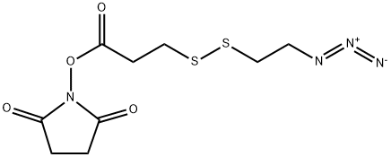 Azidoethyl-SS-propionic NHS ester Structure