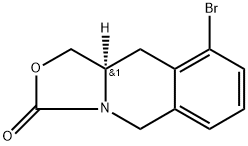 (R)-9-Bromo-1,5,10,10a-tetrahydro-3H-oxazolo[3,4-b]isoquinolin-3-one Structure