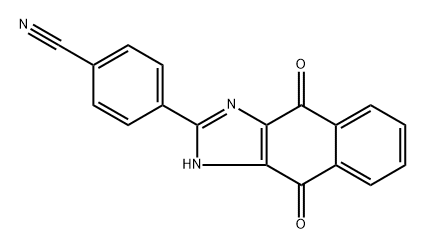 4-(4,9-dioxo-4,9-dihydro-1H-naphtho[2,3-d]imidazol-2-yl)benzonitrile Structure