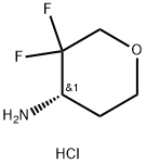 (S)-3,3-difluorotetrahydro-2H-pyran-4-amine hydrochloride Structure