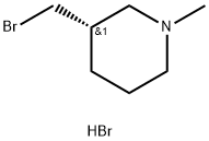 Piperidine, 3-(bromomethyl)-1-methyl-, hydrobromide (1:1), (3S)- Structure