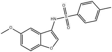 N-(5-methoxybenzofuran-3-yl)-4-methylbenzenesulfonamide Structure