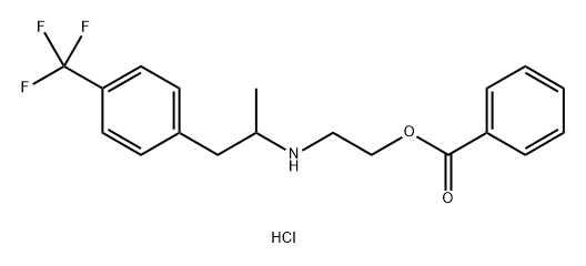 2-[[(1RS)-1-Methyl-2-[4-(trifluorom 구조식 이미지