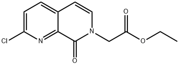 Ethyl 2-chloro-8-oxo-1,7-naphthyridine-7(8H)-acetate Structure