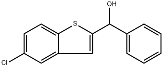 5-Chloro-α-phenylbenzo[b]thiophene-2-methanol Structure