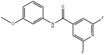 2,6-Difluoro-N-(3-methoxyphenyl)-4-pyridinecarboxamide Structure