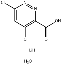 3-Pyridazinecarboxylic acid, 4,6-dichloro-, lithium salt, hydrate (1:1:1) Structure
