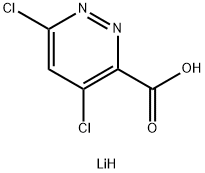4,6-Dichloro-3-pyridazinecarboxylic acid, lithium salt (1:1) Structure