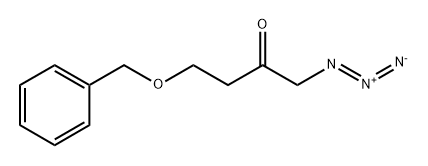 1-Azido-4-(phenylmethoxy)-2-butanone Structure