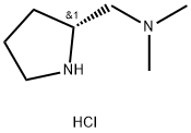 2-Pyrrolidinemethanamine, N,N-dimethyl-, hydrochloride (1:1), (2R)- 구조식 이미지