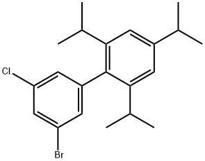 3'-Bromo-5'-chloro-2,4,6-tris(1-methylethyl)-1,1'-biphenyl Structure