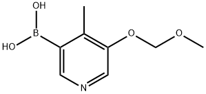 (5-(Methoxymethoxy)-4-methylpyridin-3-yl)boronic acid Structure