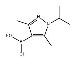 (1-Isopropyl-3,5-dimethyl-1H-pyrazol-4-yl)boronic acid 구조식 이미지