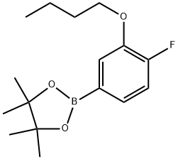 2-(3-butoxy-4-fluorophenyl)-4,4,5,5-tetramethyl-1,3,2-dioxaborolane Structure