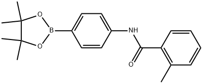 2-Methyl-N-[4-(4,4,5,5-tetramethyl-1,3,2-dioxaborolan-2-yl)phenyl]benzamide Structure