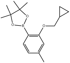 2-(2-(cyclopropylmethoxy)-4-methylphenyl)-4,4,5,5-tetramethyl-1,3,2-dioxaborolane Structure