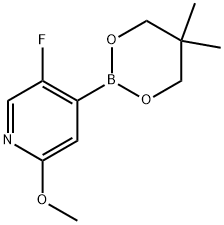 4-(5,5-Dimethyl-1,3,2-dioxaborinan-2-yl)-5-fluoro-2-methoxypyridine Structure