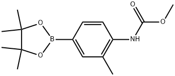 Methyl N-[2-methyl-4-(4,4,5,5-tetramethyl-1,3,2-dioxaborolan-2-yl)phenyl]carb... Structure