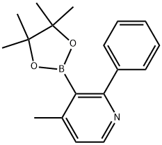 4-Methyl-2-phenyl-3-(4,4,5,5-tetramethyl-1,3,2-dioxaborolan-2-yl)pyridine Structure