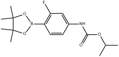 1-Methylethyl N-[3-fluoro-4-(4,4,5,5-tetramethyl-1,3,2-dioxaborolan-2-yl)phen... Structure