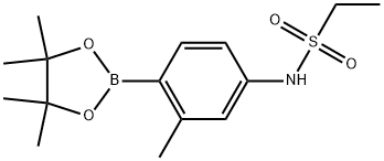 N-[3-Methyl-4-(4,4,5,5-tetramethyl-1,3,2-dioxaborolan-2-yl)phenyl]ethanesulfo... Structure