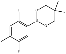 2-(2,5-difluoro-4-methylphenyl)-5,5-dimethyl-1,3,2-dioxaborinane Structure