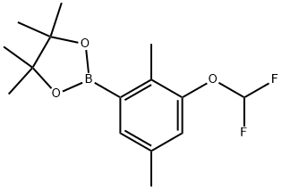 1,3,2-Dioxaborolane, 2-[3-(difluoromethoxy)-2,5-dimethylphenyl]-4,4,5,5-tetramethyl- Structure