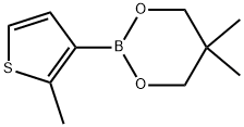 5,5-Dimethyl-2-(2-methyl-3-thienyl)-1,3,2-dioxaborinane Structure