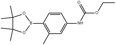 Ethyl N-[3-methyl-4-(4,4,5,5-tetramethyl-1,3,2-dioxaborolan-2-yl)phenyl]carba... Structure