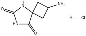 5,7-Diazaspiro[3.4]octane-6,8-dione, 2-amino-, hydrochloride (1:1) Structure