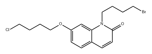 1-(4-bromobutyl)-7-(4-chlorobutoxy) quinolin-2(1H)-one Structure