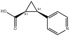 (1S,2R)-2-Pyridin-4-yl-cyclopropanecarboxylic acid Structure