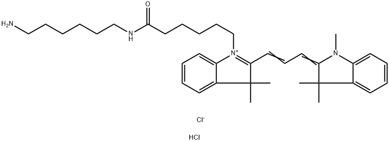 Cyanine3 amine 구조식 이미지