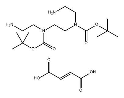 Carbamic acid, N,N'-1,2-ethanediylbis[N-(2-aminoethyl)-, C,C'-bis(1,1-dimethylethyl) ester, (2E)-2-butenedioate (1:1) Structure